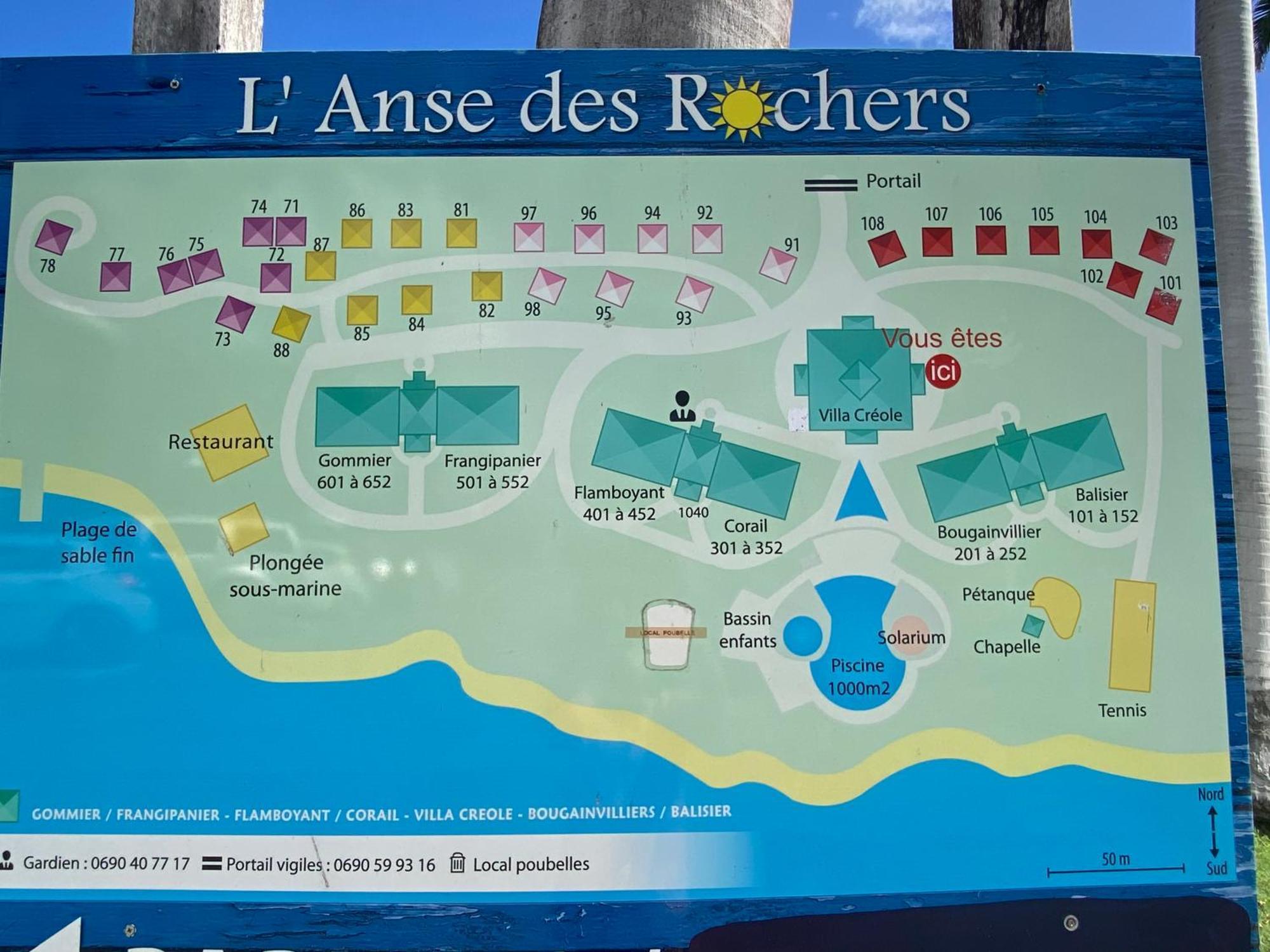 Brin D'Ile Anse Des Rochers Vue Mer A 50 M De La Plage Et Piscine Saint-Francois  Exterior photo